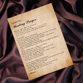 Krachtige gebeden door Padre Pio Flat Kaart