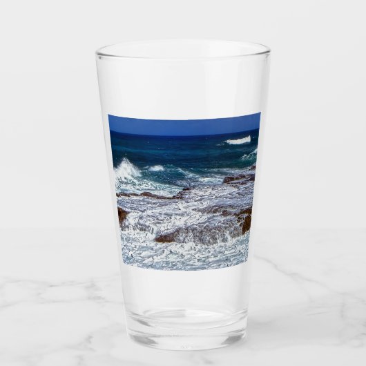 Krachtige golven op raketglas glas (Voorkant)