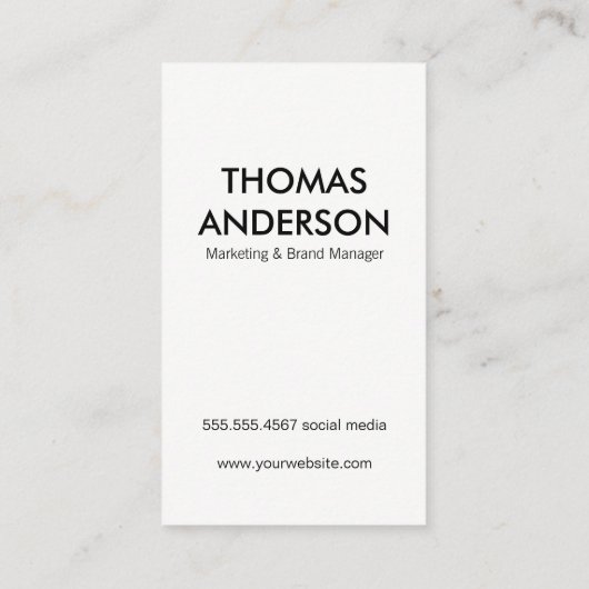 Krachtige Grunge (Rood) Visitekaartje (Achterkant)