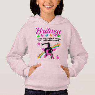 KRACHTIGE GYMNAST GEPERSONALISEERDE HOODIE