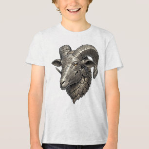Krachtige Keltische zilveren ramkop met knooppatro Tri-Blend Shirt