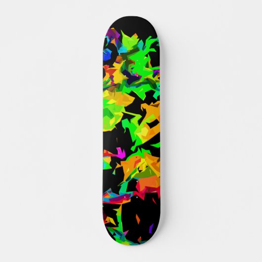 Krachtige kleuren skateboard (Voorkant)