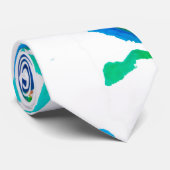 Krachtige kleuren stropdas (Opgerold)