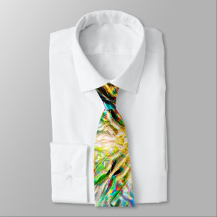 Krachtige kleurrijke textuur, abstracte vierkantje stropdas