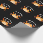 Krachtige krab pun Dark BG Cadeaupapier (Hoek)