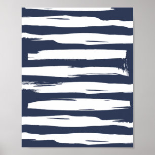 Krachtige Kwaststrepen Poster