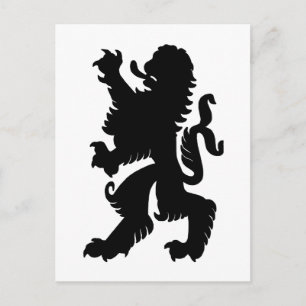 Krachtige Leeuw Ansichtkaart Briefkaart