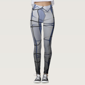 Krachtige Leggings van het Grijze Geometrische Mes