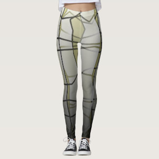 Krachtige Leggings van het Grijze Geometrische Mes