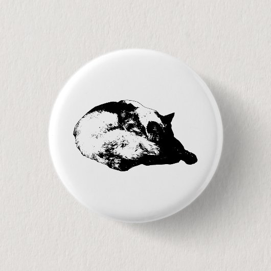 krachtige lijn charme ronde button 3,2 cm (Voorkant)