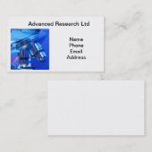 Krachtige microscoop voor onderzoek en wetenschap visitekaartje (Voorkant / Achterkant)