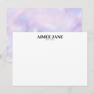 Krachtige Minimalistische Luxe Boutique Tie Dye Notitiekaartje