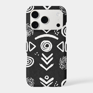 Krachtige Mud Cloth - Zwart & Wit Patroon