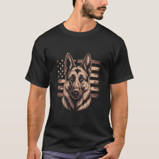 Krachtige patriottische huisdier grafische vlag il t-shirt