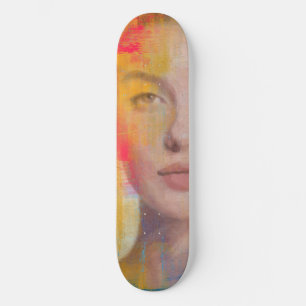Krachtige penseelstreek schoonheidskunst skateboard