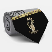 Krachtige pijl kanak. Grijs. Stropdas (Opgerold)