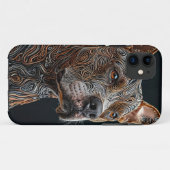 Krachtige Pitbull Hondengezicht Dier Esthetisch Case-Mate iPhone Case (Achterkant (horizontaal))