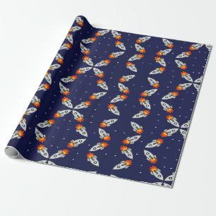 Krachtige raketten cadeaupapier