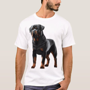 Krachtige Rottweiler-houding � Stoere Volle-Lichaa T-shirt