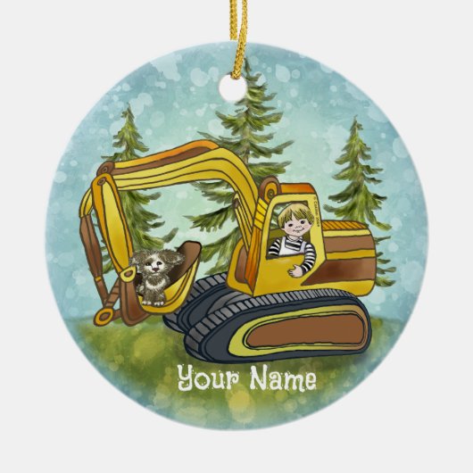 Krachtige Schep Kind ornament (Voorkant)