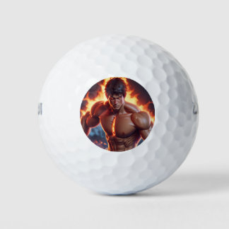 Krachtige Shot Golfbal Artistiek Ontwerp Golfballen