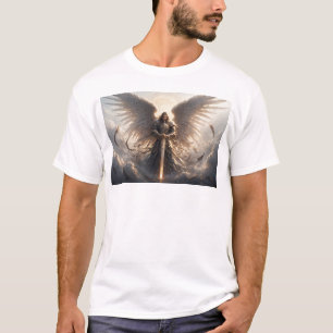 Krachtige St Michael de Aartsengel Mannen Tee Shir T-shirt