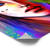 Krachtige stadsvrouw poster (Hoek)