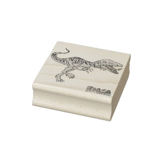 Krachtige Stiekeme Onverschrokken Raptor Zeehond Rubberstempel