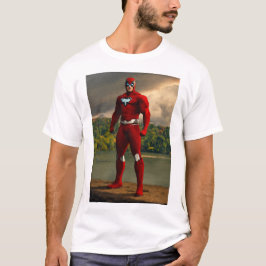 Krachtige superheld kunst aan de muur - Inspireren T-shirt