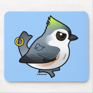 Krachtige Titmouse Muismat
