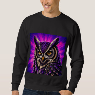 Krachtige Uil Vintage Wilde Dieren Trui