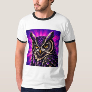 Krachtige Uil Vintage Wildlife T-shirt