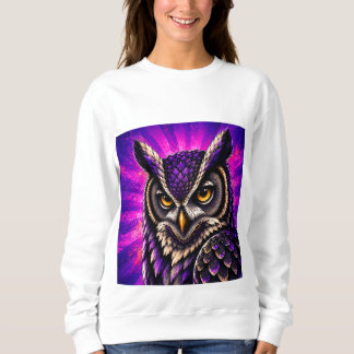 Krachtige Uil Vintage Wildlife Trui
