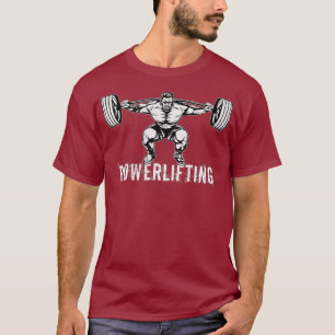 Krachtige werkuitfitnessontwerp t-shirt