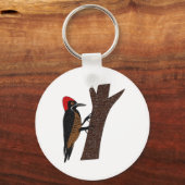 Krachtige Woodpecker Sleutelhanger (Voorkant)