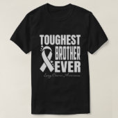Krachtigste BROTHER Ever Lung Cancer Awareness T-shirt (Design voorkant)