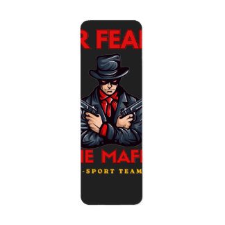 Krachtpatser Mafia E-Sport Team Gaming Mascotte T- Etiket