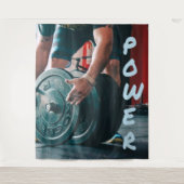 Krachttraining Fitnesscentrum Gezondheid Wandkleed (Voorkant)