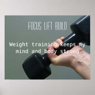 Krachttraining Focus Poster