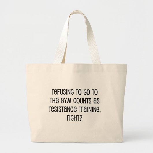 Krachttraining Grote Tote Bag (Voorkant)