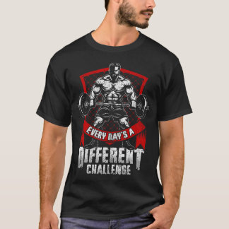 Krachttraining Gym Workout Elke Dag Een Andere Uit T-shirt