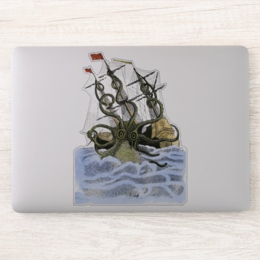 Kracken Transparant Sticker (Computer)