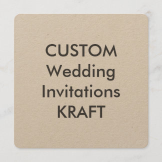 KRAFT 100 lb 5,25-inch Square Wedding Invitations Kaart