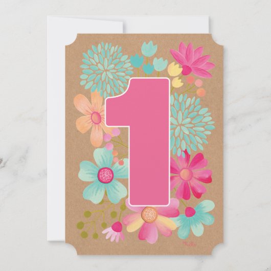 Kraft 1e Jubileum Verjaardagsbedrijf Party Kaart (Achterkant)