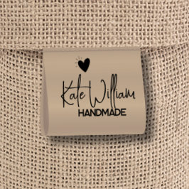Kraft Aangepaste Kleding Label voor handgemaakt it Lint
