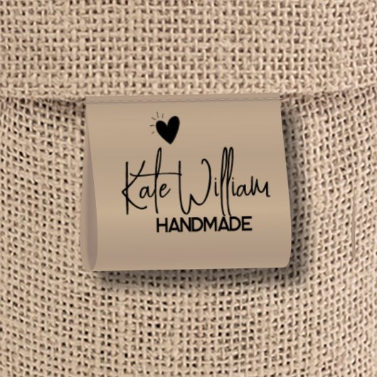 Kraft Aangepaste Kleding Label voor handgemaakt it Lint