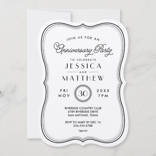  Kraft Art Deco Jubileum Kaart (Voorkant)