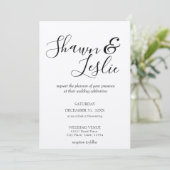 Kraft Beach Pink Modern Faire-part de mariage V2 (Debout devant)