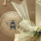 Kraft bee Honey Jar-labels Ronde Sticker