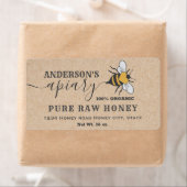 Kraft Bee logo script bijiary honey jar label (Insitu)